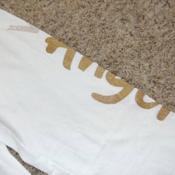 Womens Victorias Secret Supermodel Pants Medium White Pull On Sequin Sweatpants - Picture 3 of 5